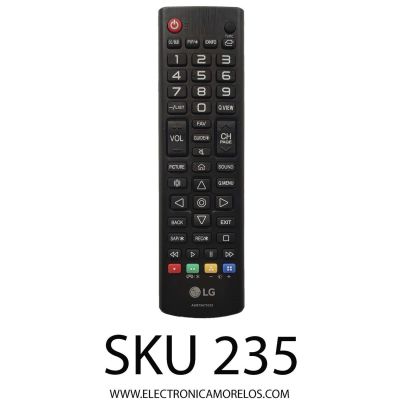 CONTROL REMOTO  ORIGINAL NUEVO PARA TV LG / NUMERO DE PARTE AKB75675322 / B219 0H/S19-5 / PS-HK / MODELOS 32LM505BBUA / 28LM430B-PU / 32LM500BPUA / 28LM400BPU